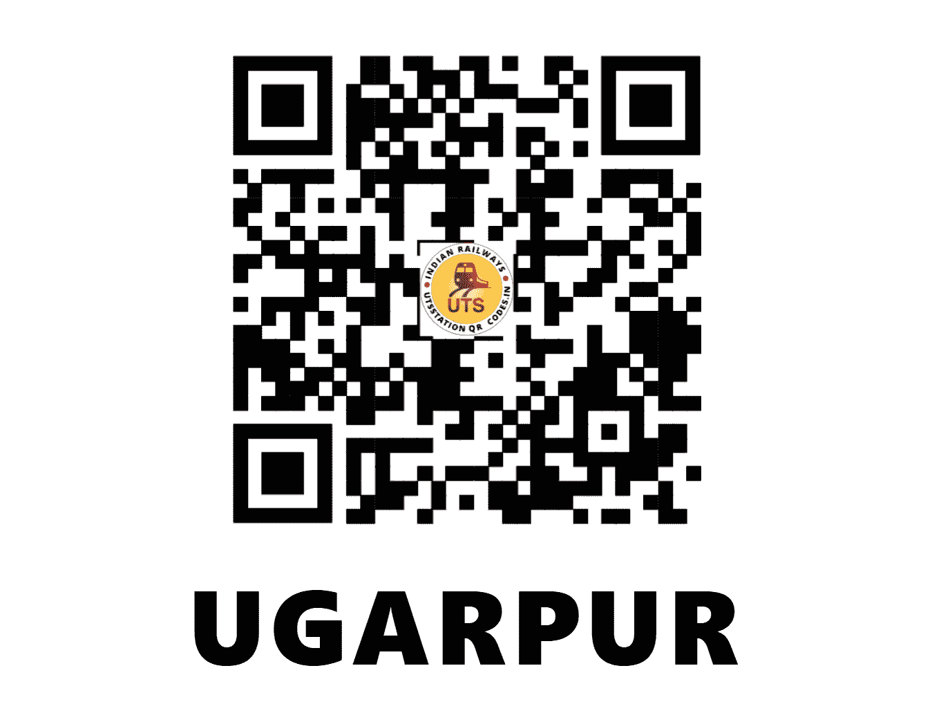 UTS QR Code for UGARPUR - UGP (NC - UTTAR PRADESH)